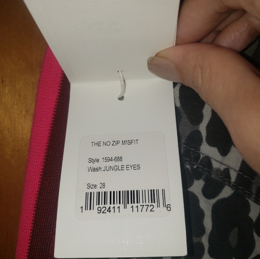 NWT MOTHER The No Zip Misfit in Jungle Eyes - Picture 6 of 7
